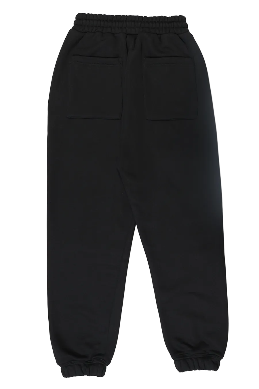 Black sweatpants on a white background